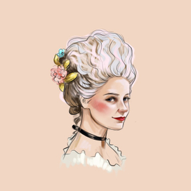 Fashion portrait illustration