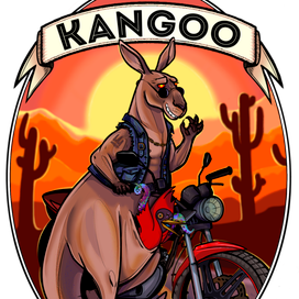 Дизайн этикетки крафтового пива KANGOO