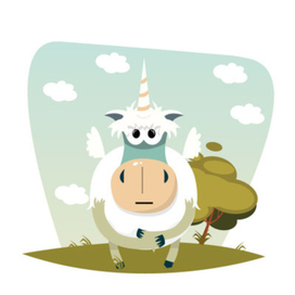 корова-единорог