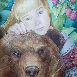 Настя и медведь