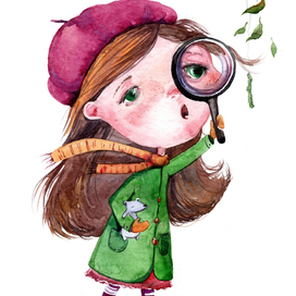 Девочка и лупа