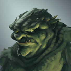 Иллюстрация для карты "Тролль", настольная игра "Дикий лов"