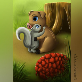 К сказке " Красная шишка"