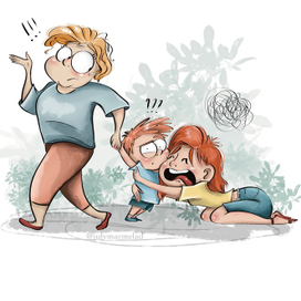 Тревожная мать оставляет ребёнка бабушке  