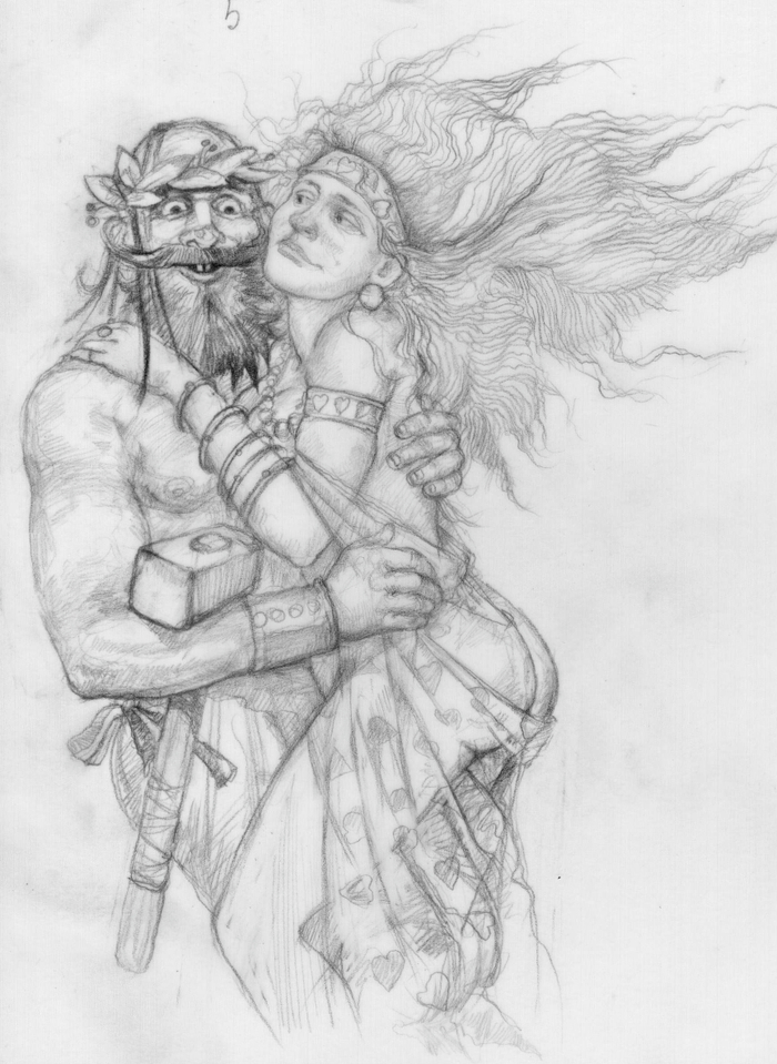 Outline characters to the "Aeneid" Kotlyarevsky.