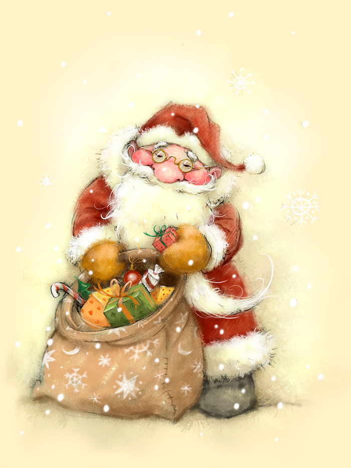 Открытка Дед Мороз