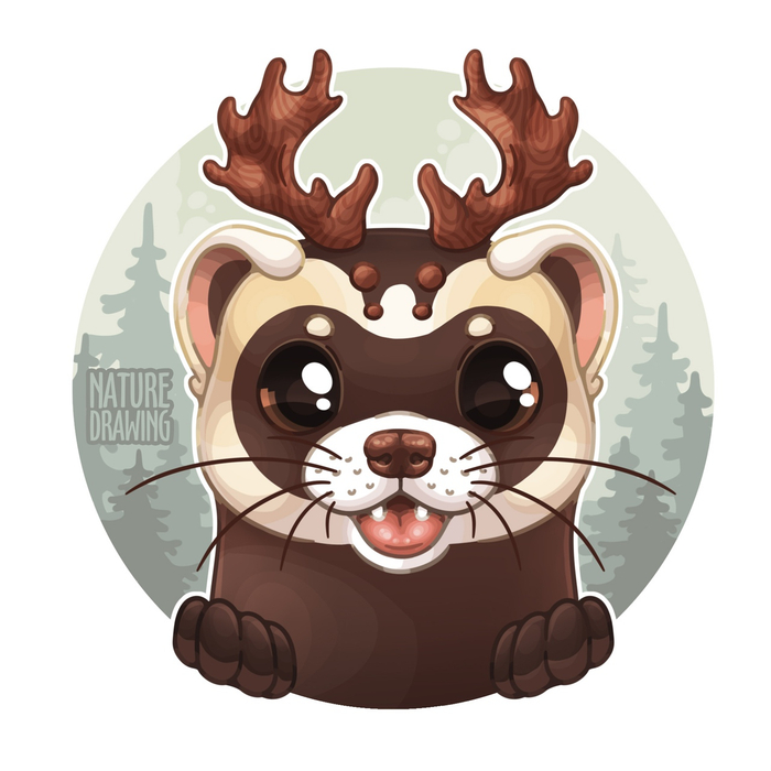 Рогатый хорёк