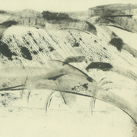 сентябрь. стога в тумане.