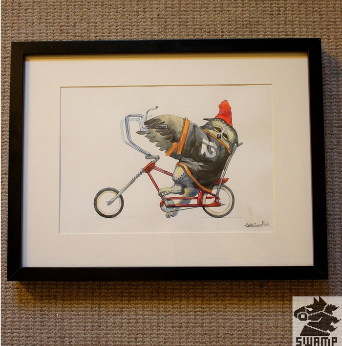 Совушка на велопрогулке