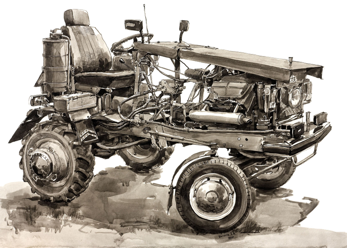 Самодельный трактор