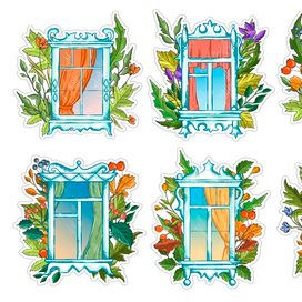 Стикеры-окна