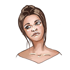 Портретный стикер