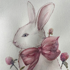 Кролик в клевере