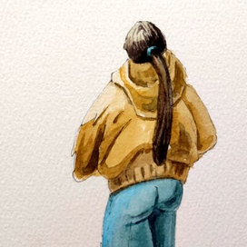 Красивая и точка