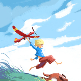 Красный самолет