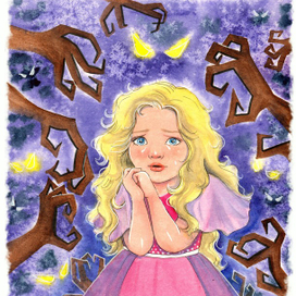 Лиза в лесу