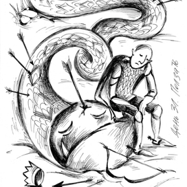 Inktober 2020. Ползать