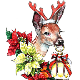 Бэмби с фонариком