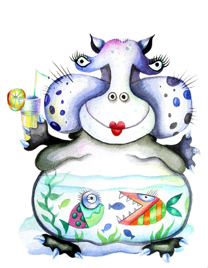 Бегемот выпил пруд