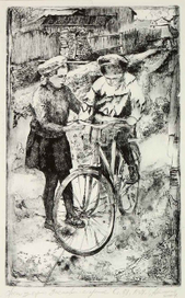 Лист из серии Застывшее прошлое