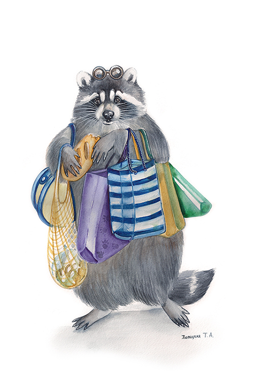 Как енот сходил за хлебушком