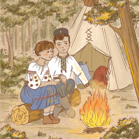 Казаки на кемпинге