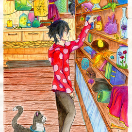 В доме колдуньи