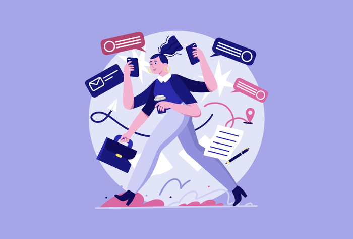 Vector illustration for the office for the design of applications for web and printing