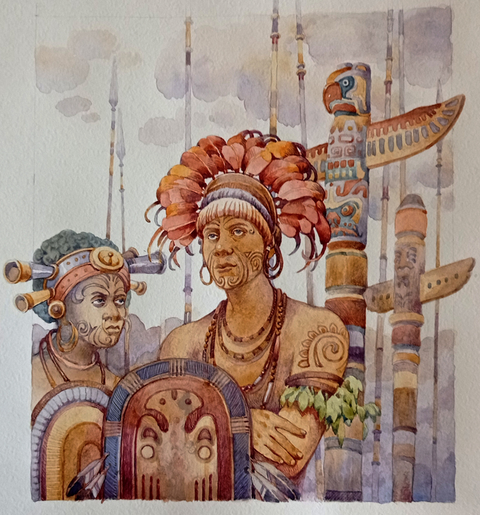 Индейцы Маори. Дети капитана Гранта. 