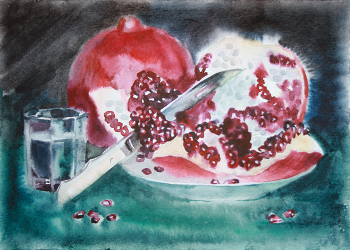 Этюд граната.