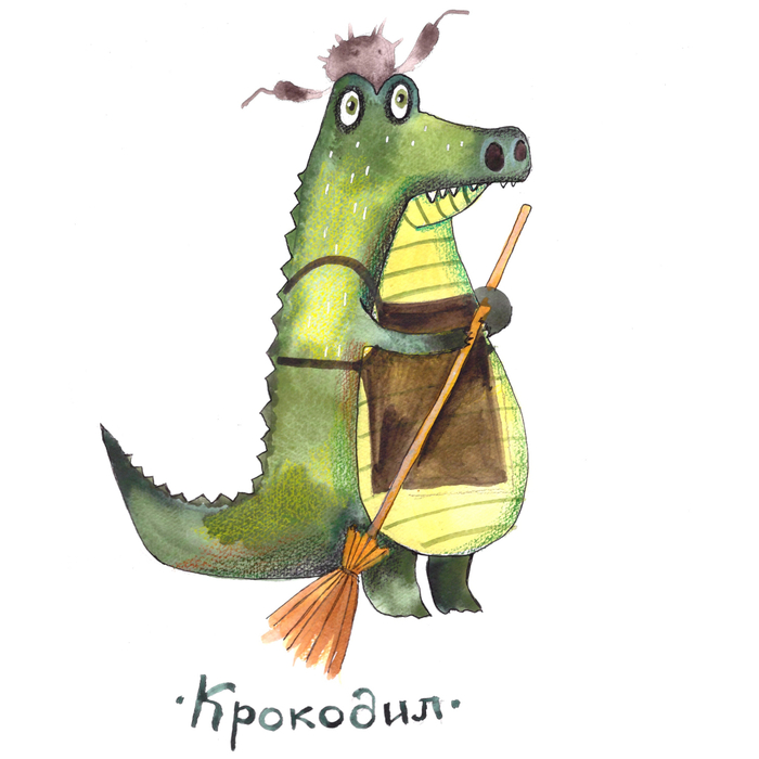 Эскиз персонажа Крокодил сп-ль "Айболит"
