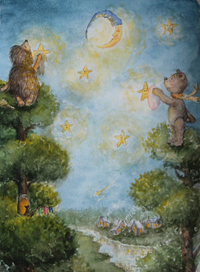 Как Ежик с Медвежонком протирали звезды