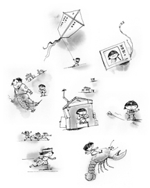 Иллюстрации к рассказам Такеши Китано