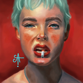 Девочка с сигаретой