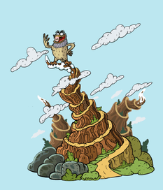 орёл на горе