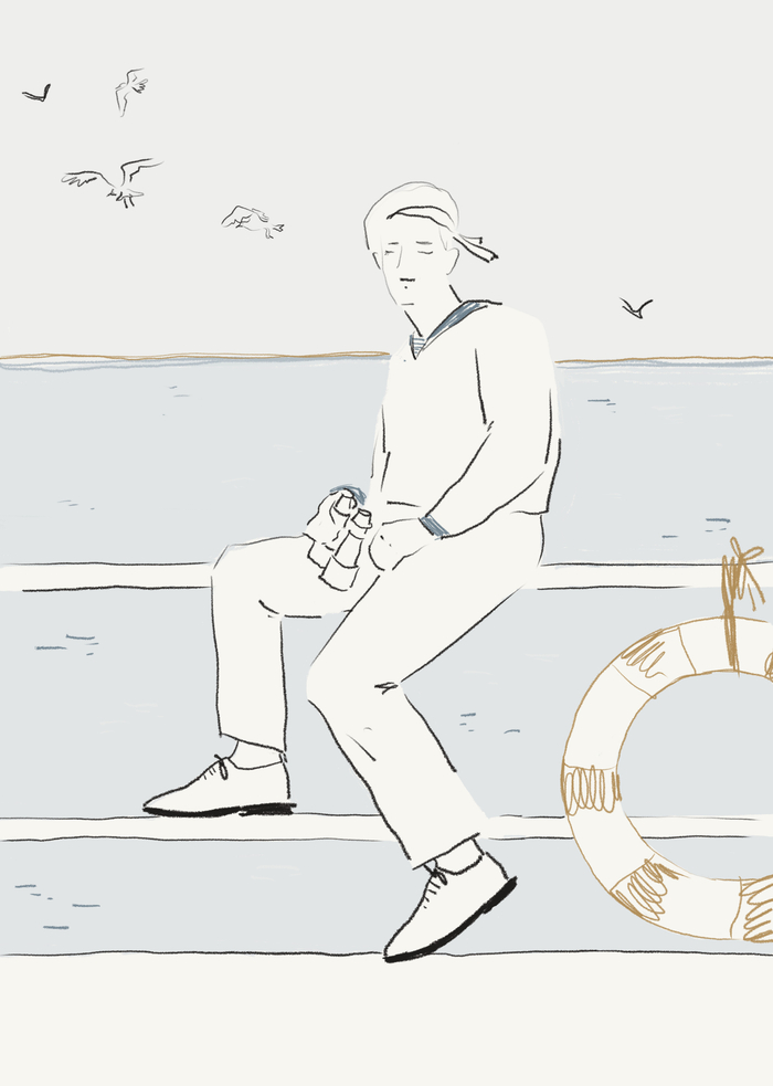 Иллюстрация для сборника стихов "Больше разговоров" ЭКСМО 2024