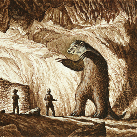 В пещере Милодона