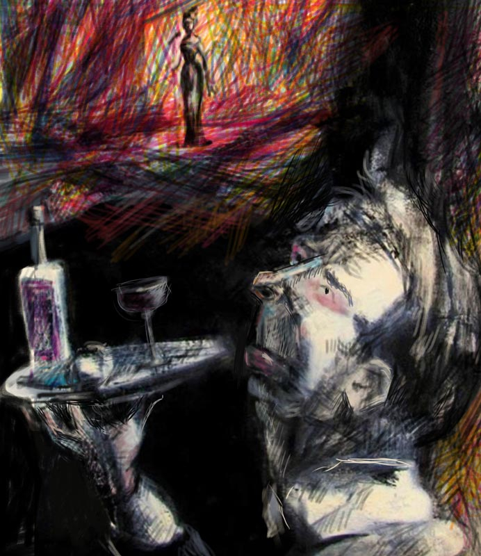 она была певичкой в кабаре...