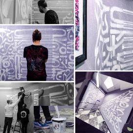 Роспись помещений тату-студии в Санкт-Петербурге