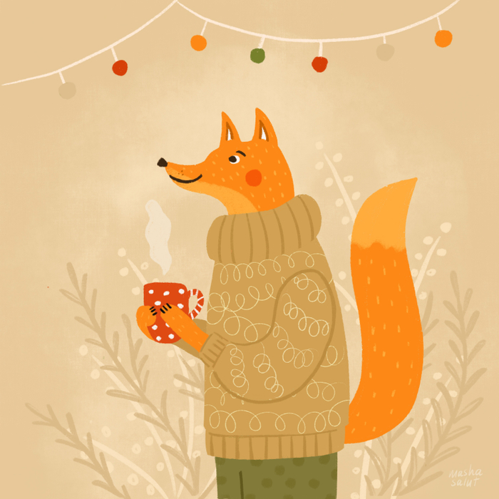 свитер и чашка