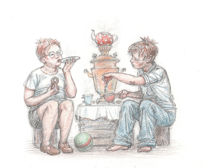 иллюстрация. Юрий Третьяков "Толстый мальчишка Глеб" ("Речь"2015)