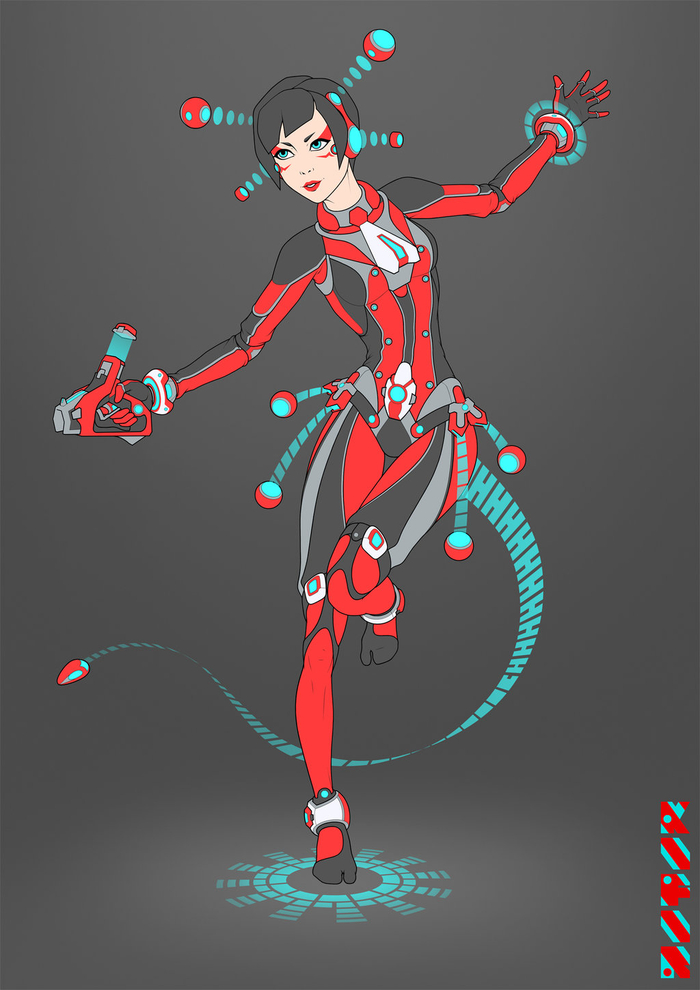 SCI FI girl design