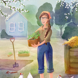 Весна на даче 