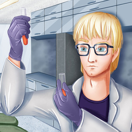 Лаборант - карточка для настольной игры