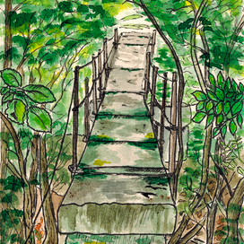 Мостик через реку