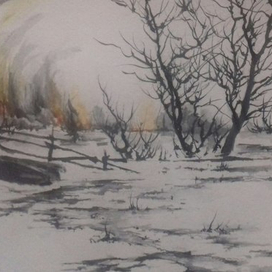 Пожар в середине Февраля.