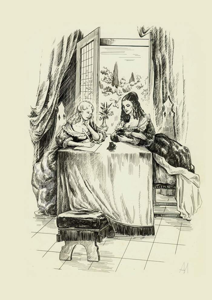 Иллюстрация.А. Дюма."Виконт де Бражелон"