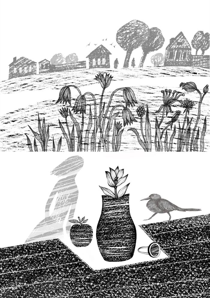 иллюстрация для сборника стихов Невидимые нити