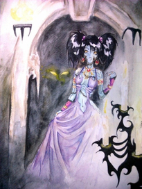 Заблудившаяся в склепе