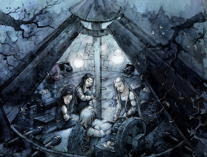 иллюстрация к книге "Archibald Finch and the lost witches"